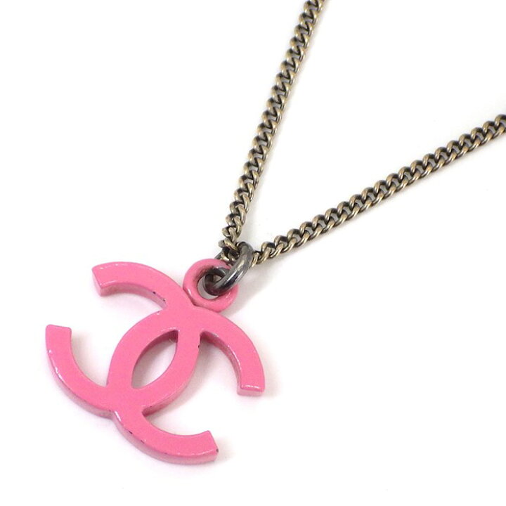 楽天市場】シャネル CHANEL ネックレス ココマーク ピンク 2004年製 