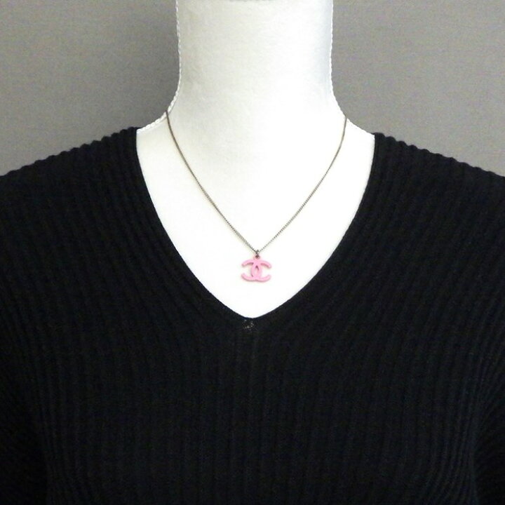楽天市場】シャネル CHANEL ネックレス ココマーク ピンク 2004年製 