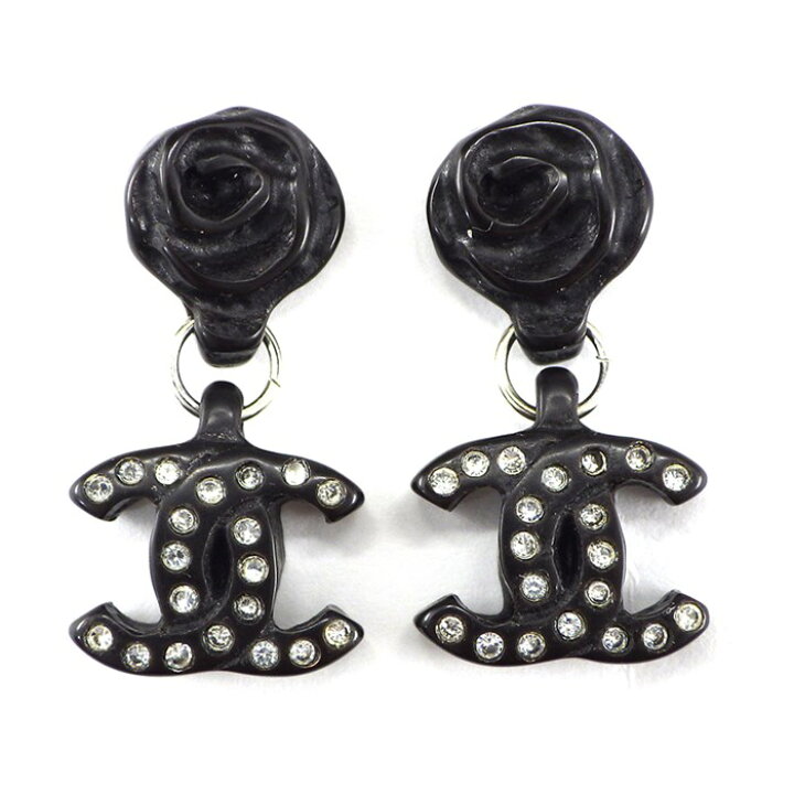 楽天市場】シャネル CHANEL ピアス ココマーク カメリア メタル 