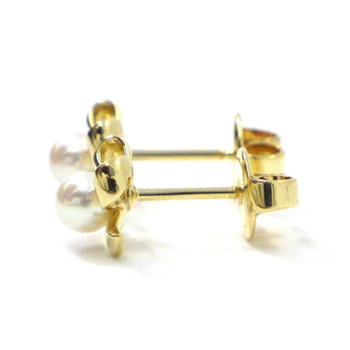 楽天市場】ミキモト MIKIMOTO ピアス リボンモチーフ パール 約3.9mm珠 