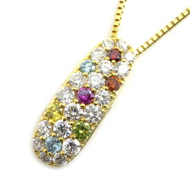 【ダイヤモンド】 ネックレス トリートメント ダイヤモンド 0.31ct K18YG 【中古】