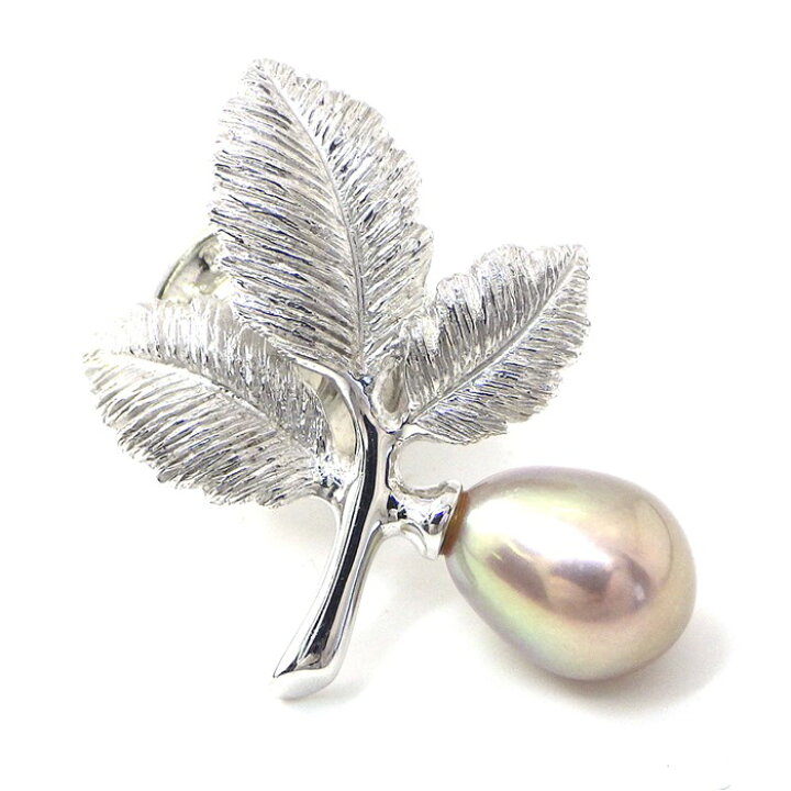 楽天市場】ミキモト MIKIMOTO ピンブローチ 葉っぱ リーフ モチーフ