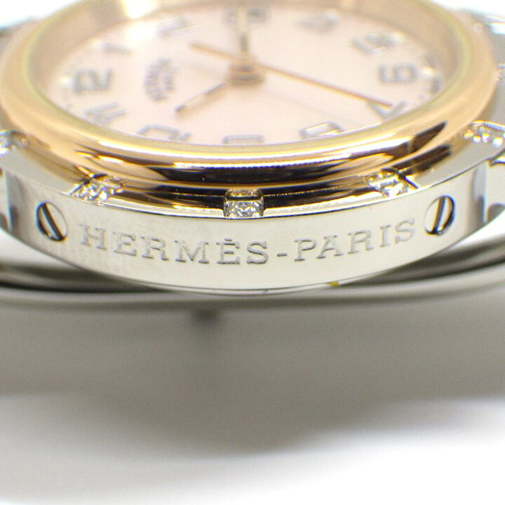 楽天市場】エルメス HERMES 腕時計 クリッパーナクレ CL4.222 ダイヤ 