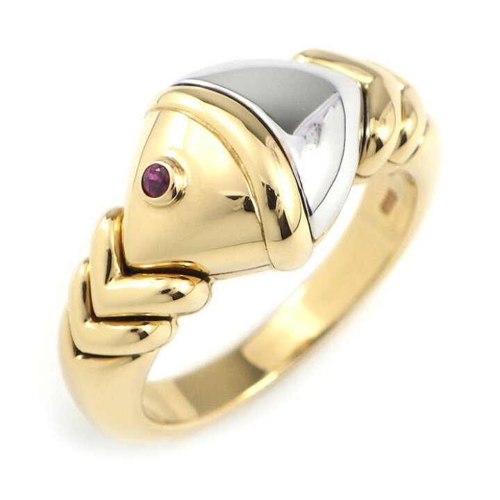 楽天市場】ブルガリ BVLGARI リング ナチュラリア 魚モチーフ ルビー 