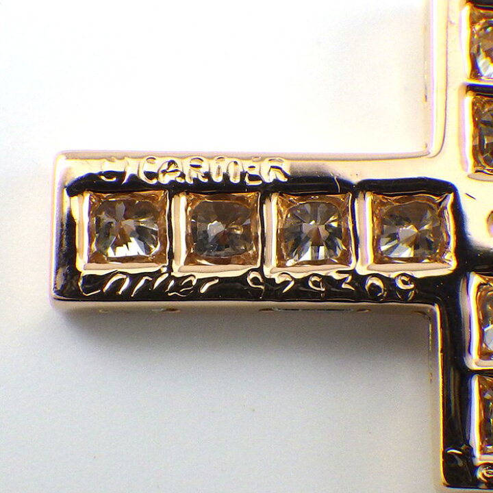 楽天市場】カルティエ Cartier ペンダントトップ オーロラ クロス 