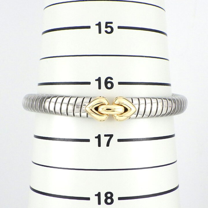 楽天市場】ブルガリ BVLGARI バングル ドッピオ クオーレ K18YG SS 