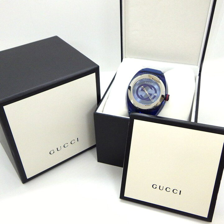 楽天市場】グッチ GUCCI 腕時計 SYNC シンク YA137104A ブルーサンレイ  