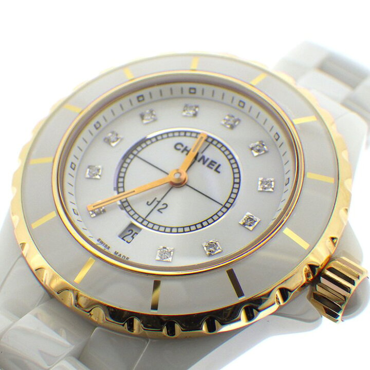 楽天市場】シャネル CHANEL 腕時計 J12 H2181 カレンダー ホワイト 白  