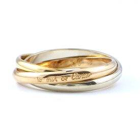 カルティエ Cartier リング トリニティ XS K18PG K18WG K18YG 8.5号 / #49 【中古】