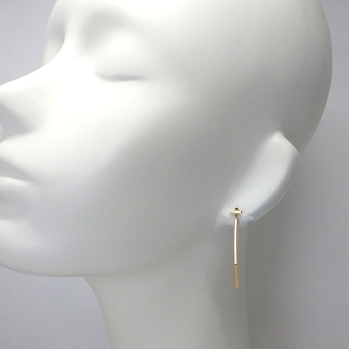 楽天市場】ティファニー Tiffany & Co. ピアス Tワイヤー バー K18PG 