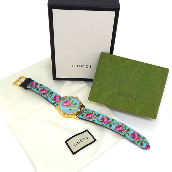 楽天市場】グッチ GUCCI 腕時計 Gタイムレス YA1264085/126.4 花  