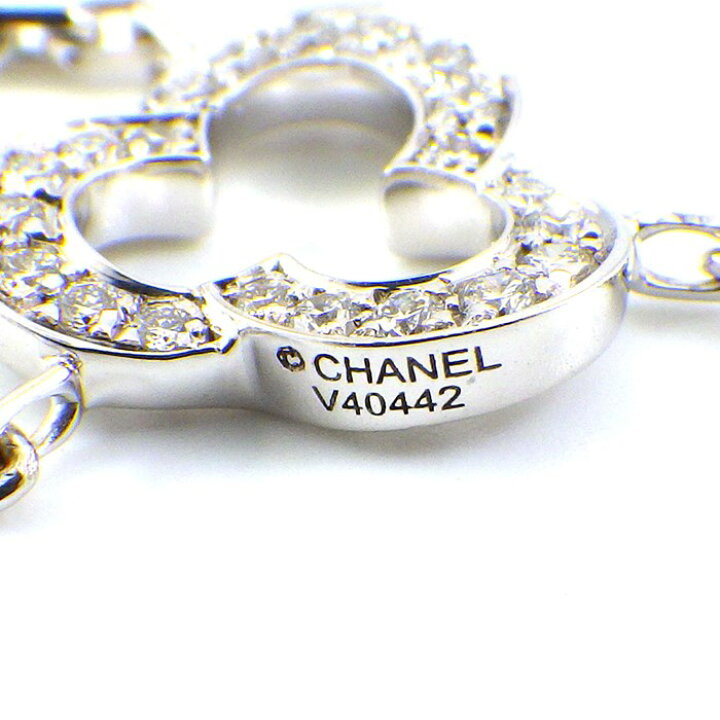楽天市場】シャネル CHANEL ネックレス カメリア ダイヤモンド K18WG 