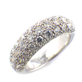 カルティエ Cartier リング エタンセル パヴェ ハーフ エタニティ 69ポイント ダイヤモンド 1.33ct K18WG 8.5号 / #49 【箱・保付き】 【中古】
