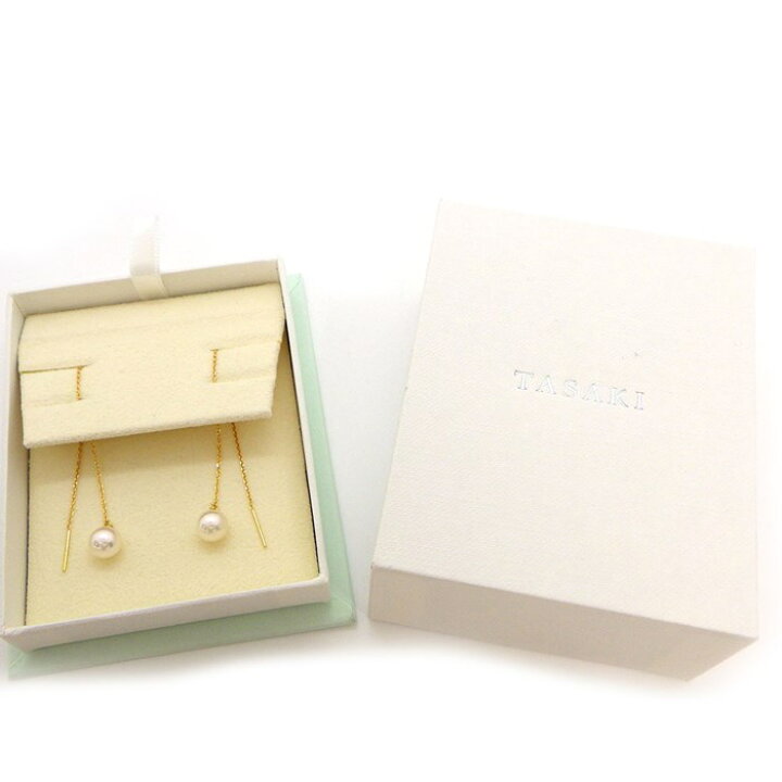 楽天市場】タサキ 田崎真珠 TASAKI ピアス スウィング ドロップ パール  