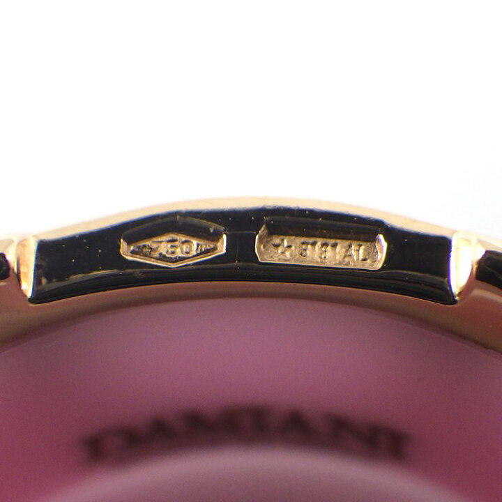 Damiani ダミアーニ Dアイコンリング ダイヤ セラミック 51 ホワイト 11号 レディース K18yg リング 指輪 Aランク 中古 銀蔵 売れ筋新商品