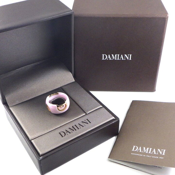 Damiani ダミアーニ Dアイコンリング ダイヤ セラミック 51 ホワイト 11号 レディース K18yg リング 指輪 Aランク 中古 銀蔵 売れ筋新商品