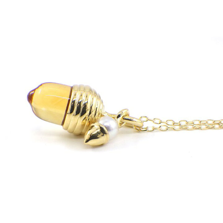 楽天市場】ミキモト MIKIMOTO ネックレス ドングリモチーフ シトリン 
