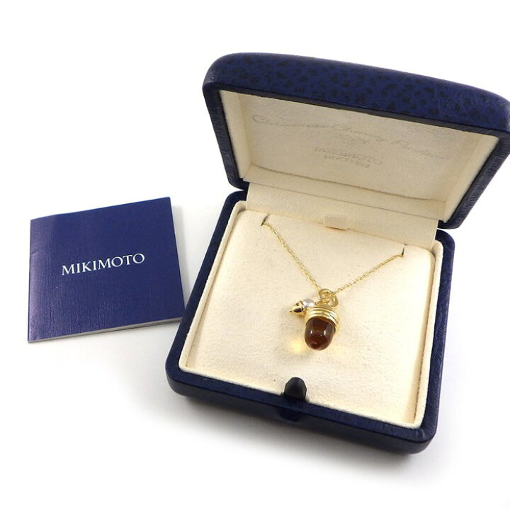 楽天市場】ミキモト MIKIMOTO ネックレス ドングリモチーフ シトリン  