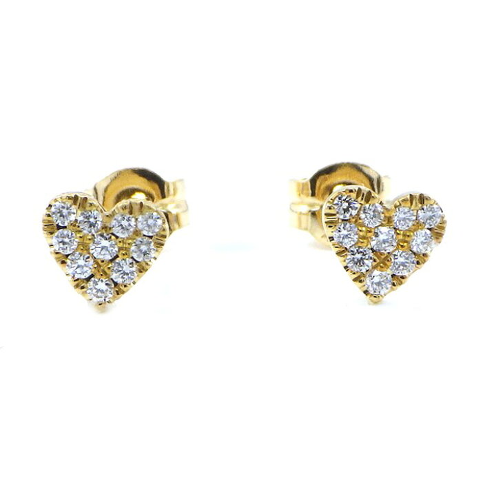 楽天市場】アーカー AHKAH ピアス ハート パヴェ ダイヤモンド 0.05ct 