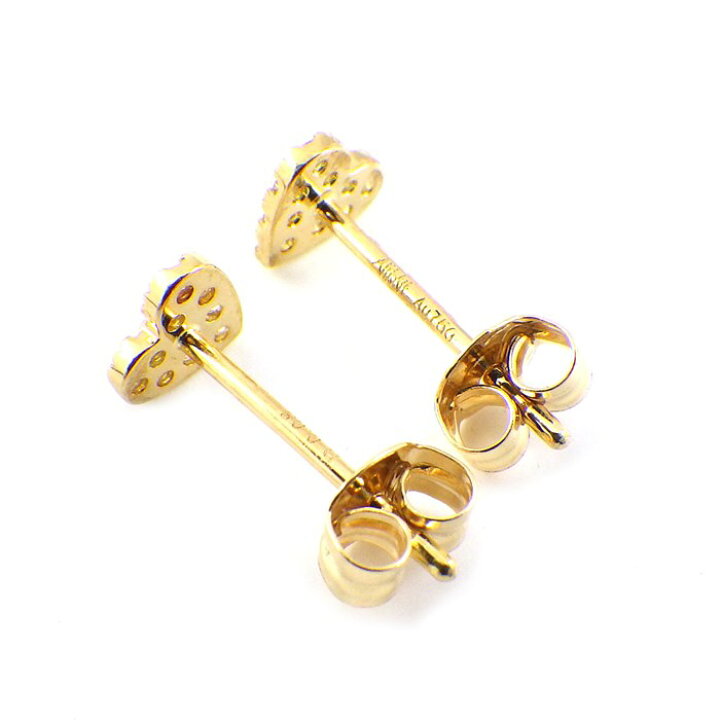楽天市場】アーカー AHKAH ピアス ハート パヴェ ダイヤモンド 0.05ct 