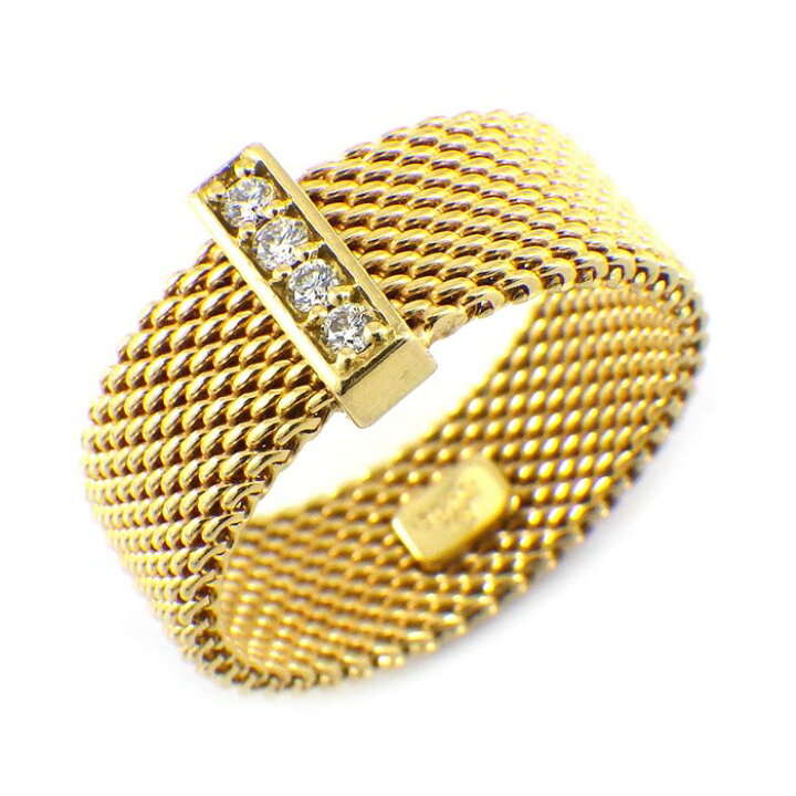 楽天市場】ティファニー Tiffany & Co. リング サマセット メッシュ 4 