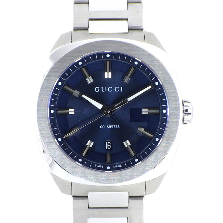 楽天市場】グッチ GUCCI 腕時計 GG2570 ラージ YA142303 ネイビー 