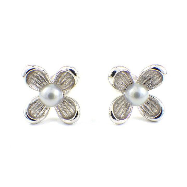楽天市場】ミキモト MIKIMOTO ピアス フラワーモチーフ パール 4.3mm珠 