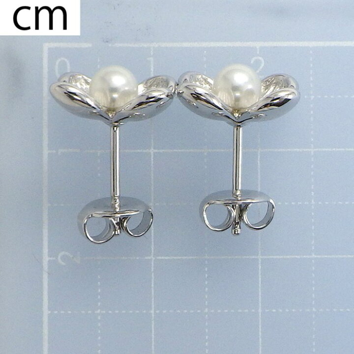 楽天市場】ミキモト MIKIMOTO ピアス フラワーモチーフ パール 4.3mm珠 