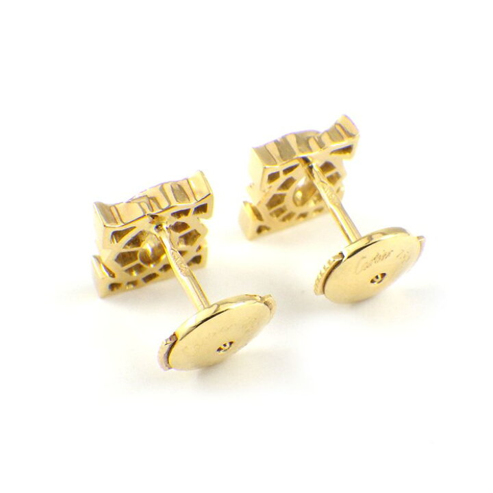 楽天市場】カルティエ Cartier ピアス アントルラセ 2C C2 ロゴ 
