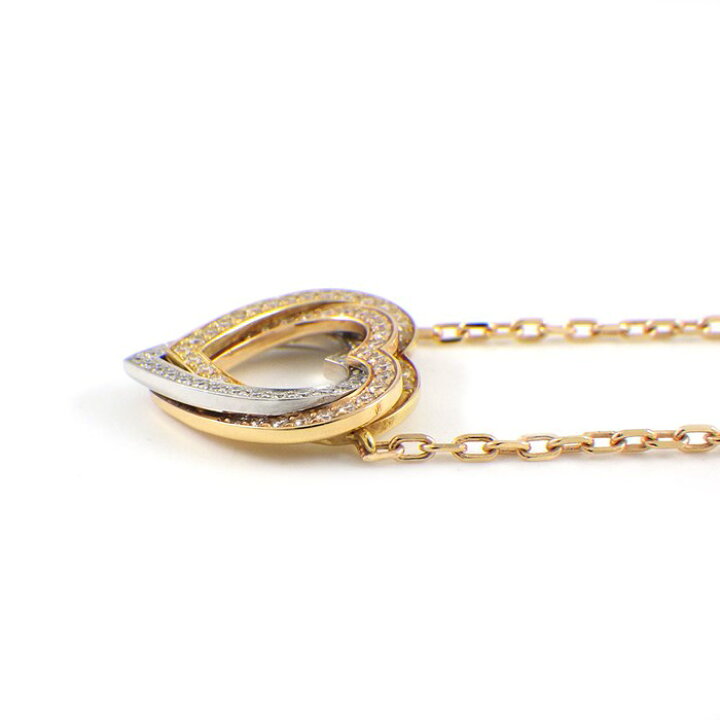 楽天市場】カルティエ Cartier ネックレス トリニティ ハート フル 