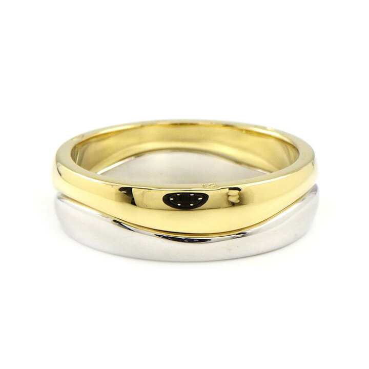 楽天市場】カルティエ Cartier リング ラブミー 2連 K18YG K18WG 10.5  