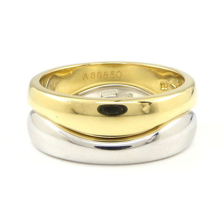 楽天市場】カルティエ Cartier リング ラブミー 2連 K18YG K18WG 11.5 
