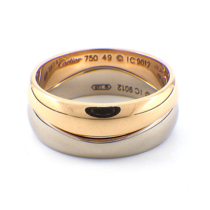 楽天市場】カルティエ Cartier リング ラブミー 2連 現行刻印 K18WG 