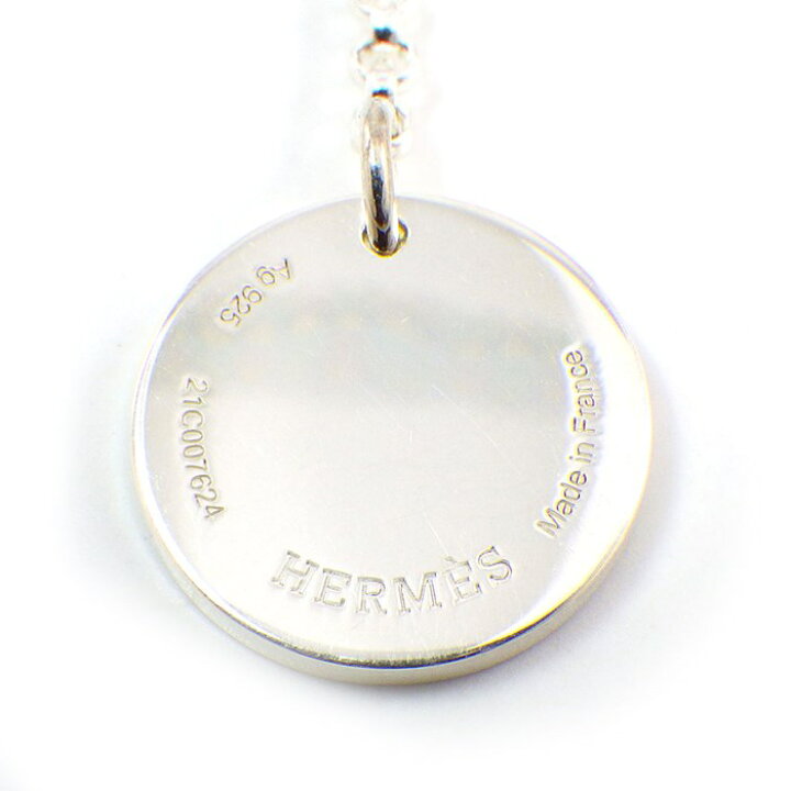 楽天市場】エルメス HERMES ネックレス エクスリブリス PM サークル 