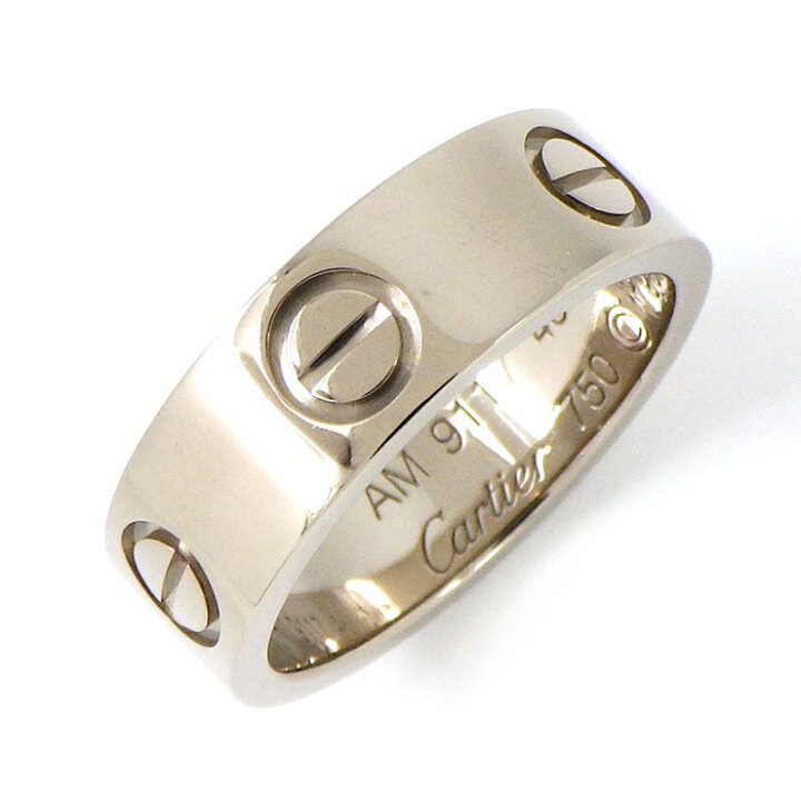 楽天市場】カルティエ Cartier リング ラブリング 現行刻印 K18WG 7.5 