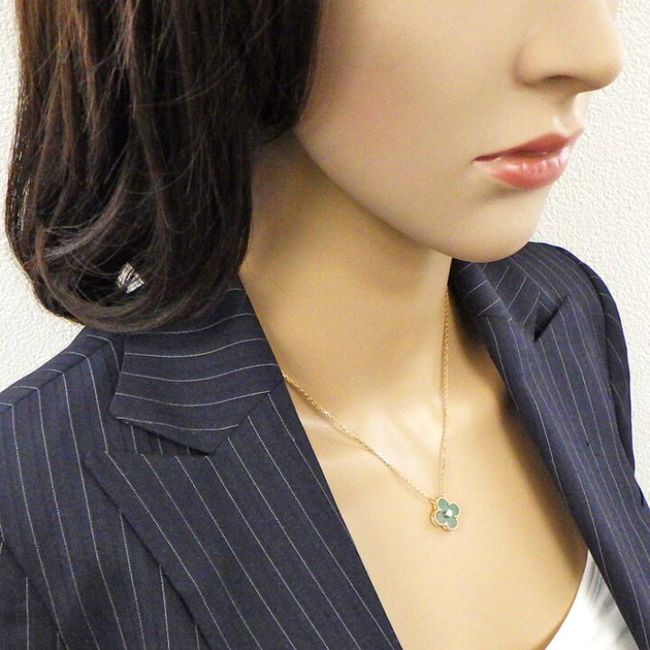 楽天市場 P2倍 最大1万円offクーポン有 ヴァンクリーフ アーペル Van Cleef Arpels ネックレス ヴィンテージアルハンブラ 14年 クリスマス X Mas限定 グレー シェル 1ポイント ダイヤモンド 0 06ct K18pg 中古 ジェイビーワークス 楽天市場店