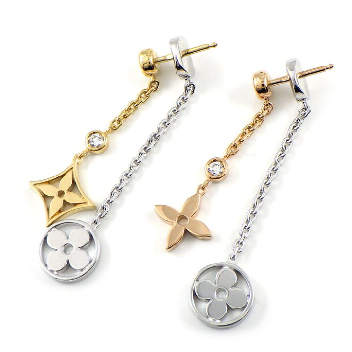 楽天市場】ルイ・ヴィトン LOUIS VUITTON ピアス ブックル ドレイユ  