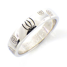 カルティエ Cartier リング ハッピーバースデー 2C C2 ロゴ K18WG 11号 / #51 【中古】