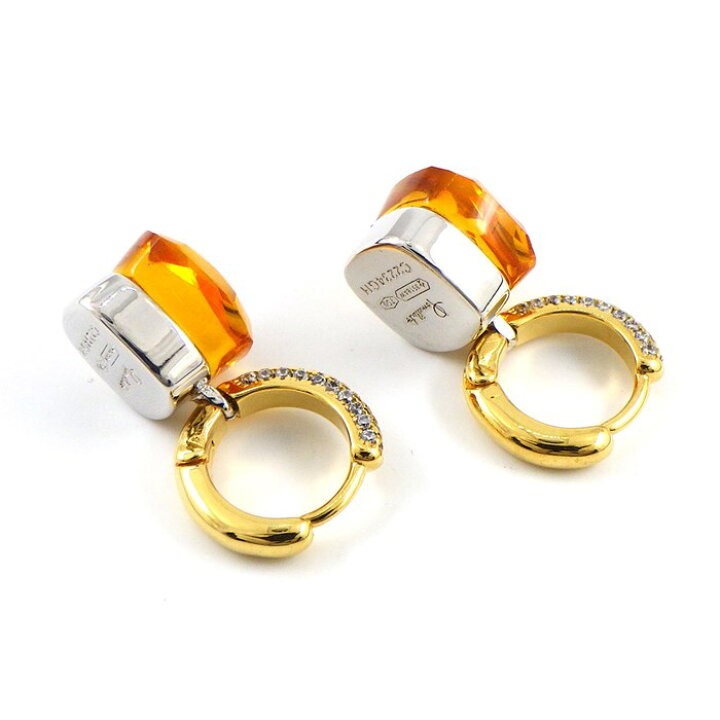 楽天市場】ポメラート Pomellato ピアス ヌード シトリン 透明石 K18YG 