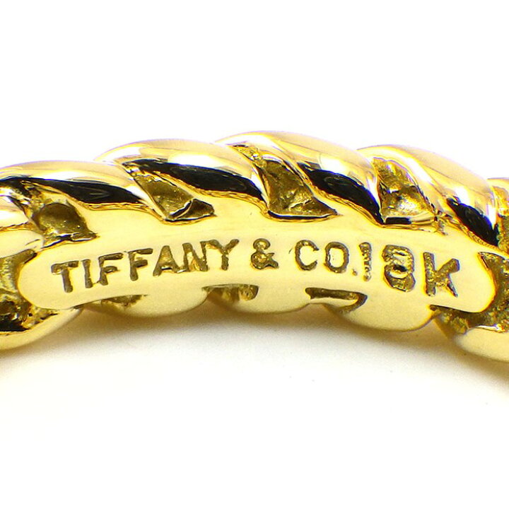楽天市場】ティファニー Tiffany & Co. リング ナローツイスト K18YG 