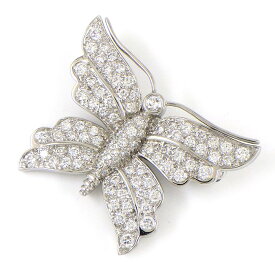 ティファニー Tiffany & Co. ブローチ バタフライ 蝶 モチーフ フル パヴェ ダイヤモンド PT950 【中古】