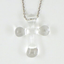 ティファニー Tiffany & Co. ネックレス クロス ロッククリスタル PT950 【中古】