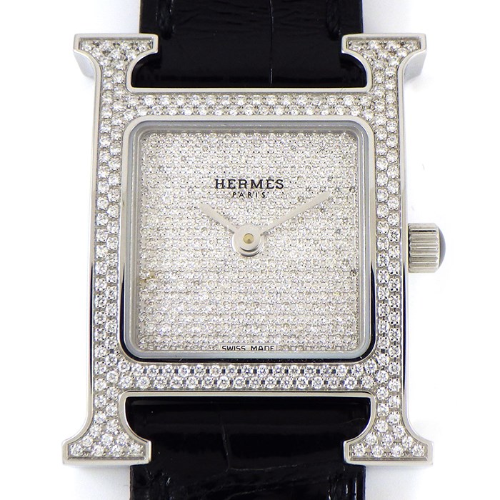 楽天市場】エルメス HERMES 腕時計 Hウォッチ HH1.236 H ロゴ パヴェ 