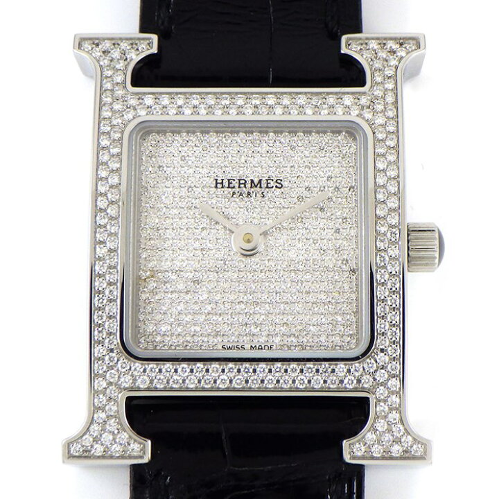 楽天市場】エルメス HERMES 腕時計 Hウォッチ HH1.236 H ロゴ パヴェ  