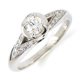 【訳あり】 ブルガリ BVLGARI リング インコントロ ダモーレ 1ポイント ラウンドブリリアントカット ダイヤモンド 0.19ct(E/VVS1/3EX) パヴェ ダイヤモンド PT950 7.5号 【中古】