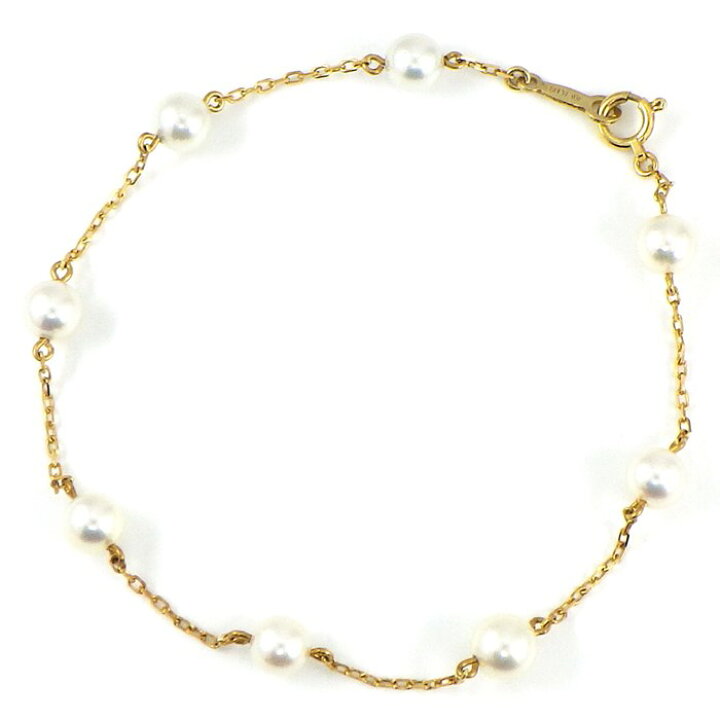 楽天市場】ミキモト MIKIMOTO ブレスレット ステーション 8モチーフ 