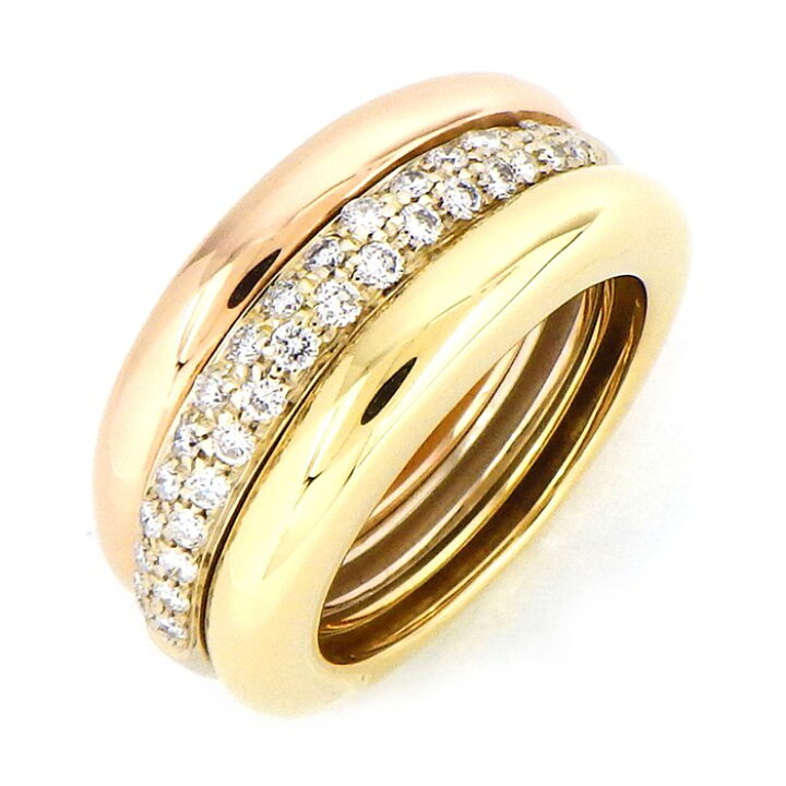 楽天市場】カルティエ Cartier リング モビリス トリニティ スリー 