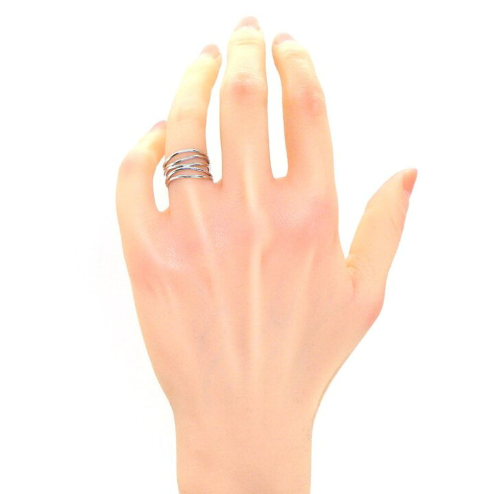 楽天市場】ティファニー Tiffany & Co. リング ウェーブ 5ロウ K18WG  