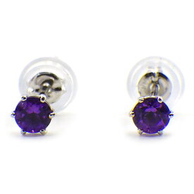 【アメジスト】 ピアス ソリティア ソリテール 2月 誕生石 アメジスト PT900