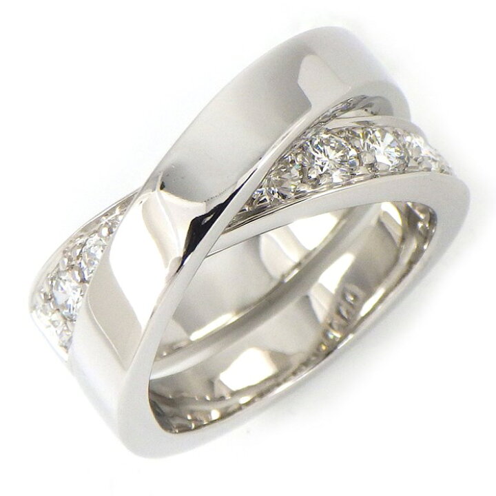 楽天市場】カルティエ Cartier リング パリ クロス ハーフ パヴェ  